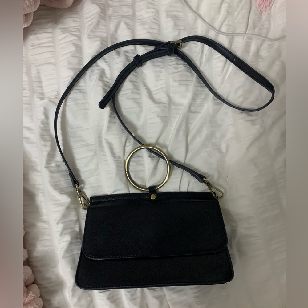 Black cross body purse